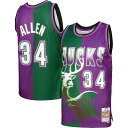 NBA バックス レイ・アレン ユニフォーム Mitchell & Ness(ミッチェル&ネス) メンズ グリーン (MNC NBA SPLIT SWINGMA...