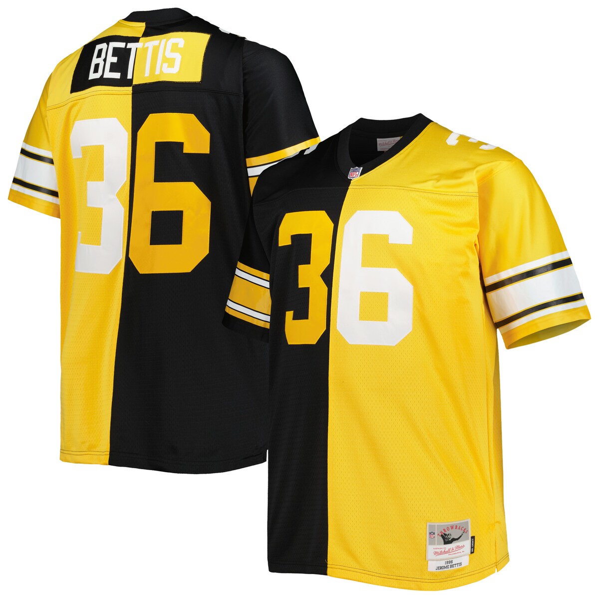 NFL スティーラーズ ジェローム・ベティス レプリカ ユニフォーム Mitchell & Ness（ミッチェル＆ネス） メンズ ブラック (Men's MNC B..