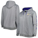 NFL ラムズ ジャケット Fanatics(ファナティクス) レディース ヘザーチャコール (22 Women's Plus Full Zip Poly Fleece Jacket)(4)