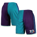 NBA ホーネッツ カジュアル ショーツ Mitchell & Ness(ミッチェル&ネス) メンズ ティール (Mens MNC HWC Split Swingman Shorts)(4)