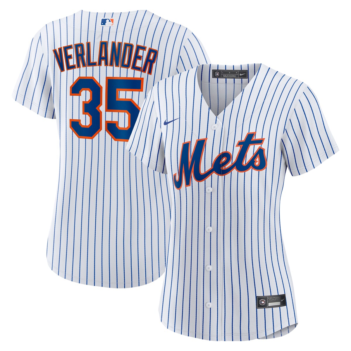 【公式グッズ】MLB メッツ ジャスティン・バーランダー レプリカ ユニフォーム Nike ナイキ レディース ホワイト (Women's MLB Nike Official Replica Player Jersey)