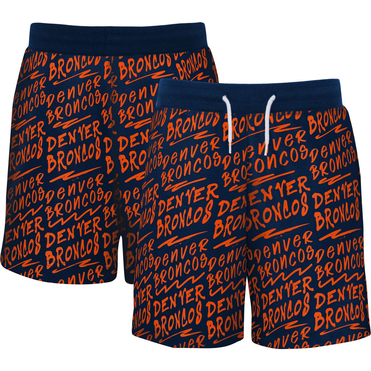 Make Denver Broncos game days relaxing and comfortable at home with these Super shorts. They feature team graphics all over to emphasize your Denver Broncos fandom from all directions. Plus, a French terry lining adds an extra layer of softness and coziness while the side pockets provide convenient storage.Material: 60% Cotton/40% PolyesterTwo side pocketsOfficially licensedElastic waistband with drawstringBrand: OuterstuffScreen print graphicsMachine wash, tumble dry lowInseam on size S measures approx. 5.5"French terry liningImported