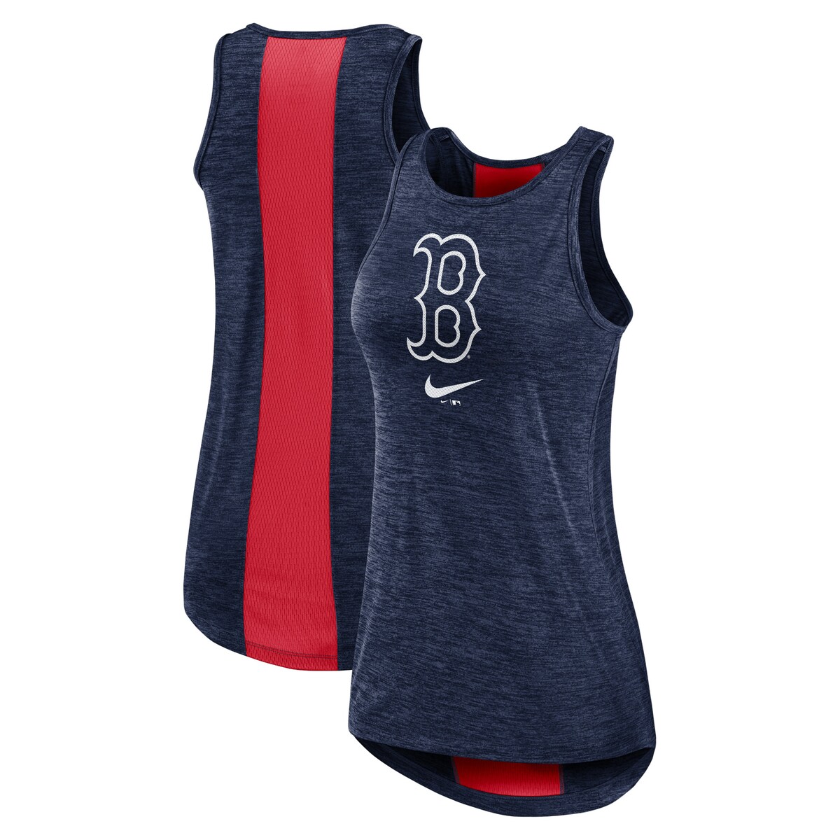 【公式グッズ】MLB レッドソックス タンクトップ Nike ナイキ レディース ネイビー (Women's Nike Right Mix High Neck Tank)
