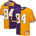 NFL バイキングス ランディ・モス レプリカ ユニフォーム Mitchell & Ness（ミッチェル＆ネス） メンズ パープル (Men's MNC Split Leg..