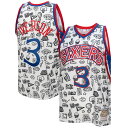 NBA 76ers アレン・アイバーソン ユニフォーム Mitchell & Ness（ミッチェル＆ネス） メンズ ホワイト (NBA MNC DS SWINGMAN JERSEYS)