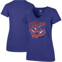 【公式グッズ】NFL ビルズ Vネック Tシャツ '47 /フォーティーセブン レディース ロイヤル (23 Women's Regional Ultra Rival V-Neck SS Tee)