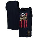 NBA 76ers タンクトップ Mitchell & Ness（ミッチェル＆ネス） メンズ ネイビー (Mens MNC HWC Americana Stars and Stripes Tank)