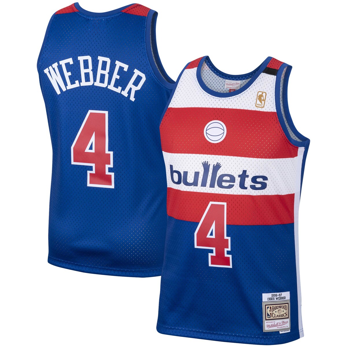 NBA ブレッツ クリス・ウェバー ユニフォーム Mitchell & Ness（ミッチェル＆ネス） メンズ ロイヤル (MNC Mens Swin…