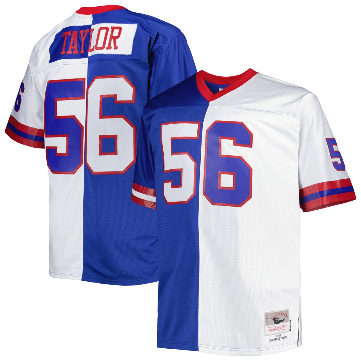 【公式グッズ】NFL ジャイアンツ ローレンス・テイラー レプリカ ユニフォーム Mitchell & Ness(ミッチェル&ネス) メンズ ロイヤル (Men's MNC B&T Split Legacy Retired Player Jersey)