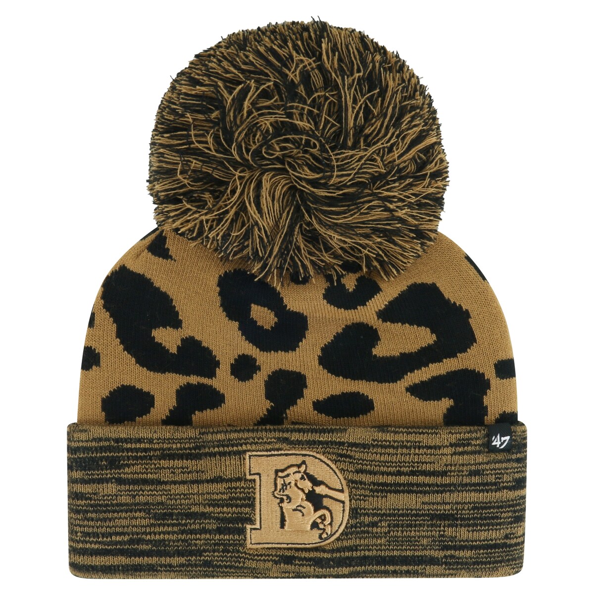 【公式グッズ】NFL ブロンコス ニット帽 '47 レディース ブラウン (NFL Womens Rosette Cuff Pom Knit)