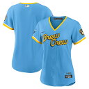 【公式グッズ】MLB ブルワーズ レプリカ ユニフォーム Nike ナイキ レディース パウダーブルー (Women's Nike Replica City C...