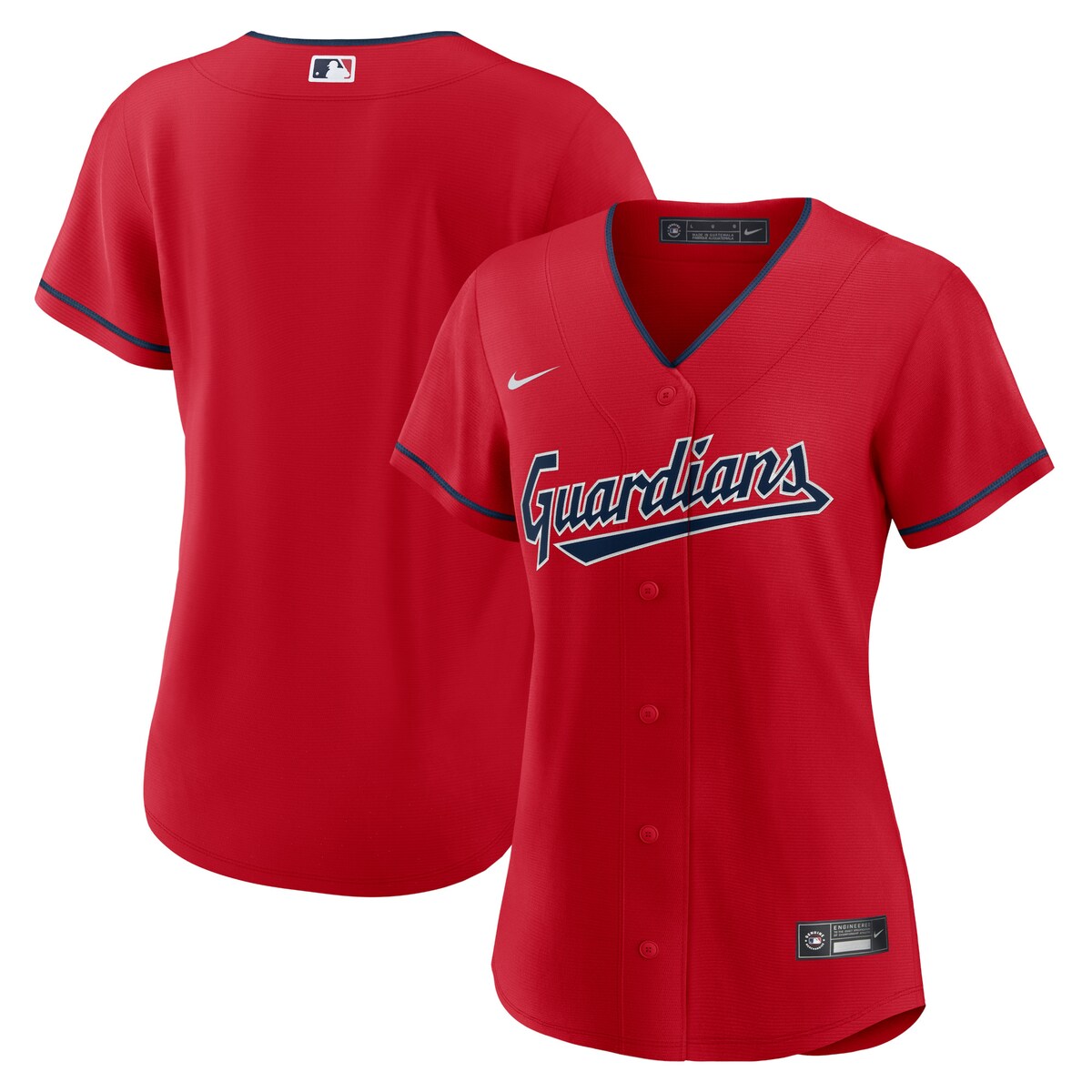 MLB インディアンス レプリカ ユニフォーム Nike ナイキ レディース レッド (Women's Nike Official Replica Team Jersey - SP22 Temp)