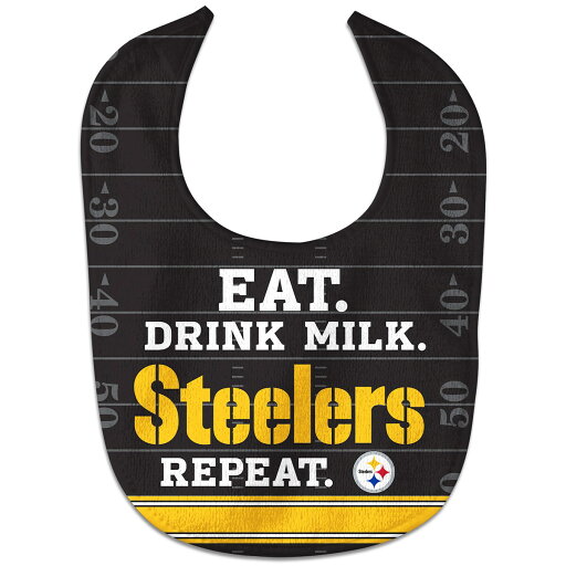 NFL スティーラーズ スタイ ウィンクラフト (All Pro Baby Bib-Eat Drink Repeat) NFL スティーラーズ スタイ ウィンクラフト (All Pro Baby Bib-Eat Drink Repeat)