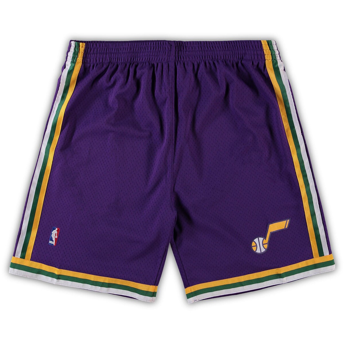 【公式グッズ】NBA ジャズ カジュアル ショーツ Mitchell & Ness（ミッチェル＆ネス） メンズ パープル (Mens PRF Hardwood Classics B&T Swingman Shorts)