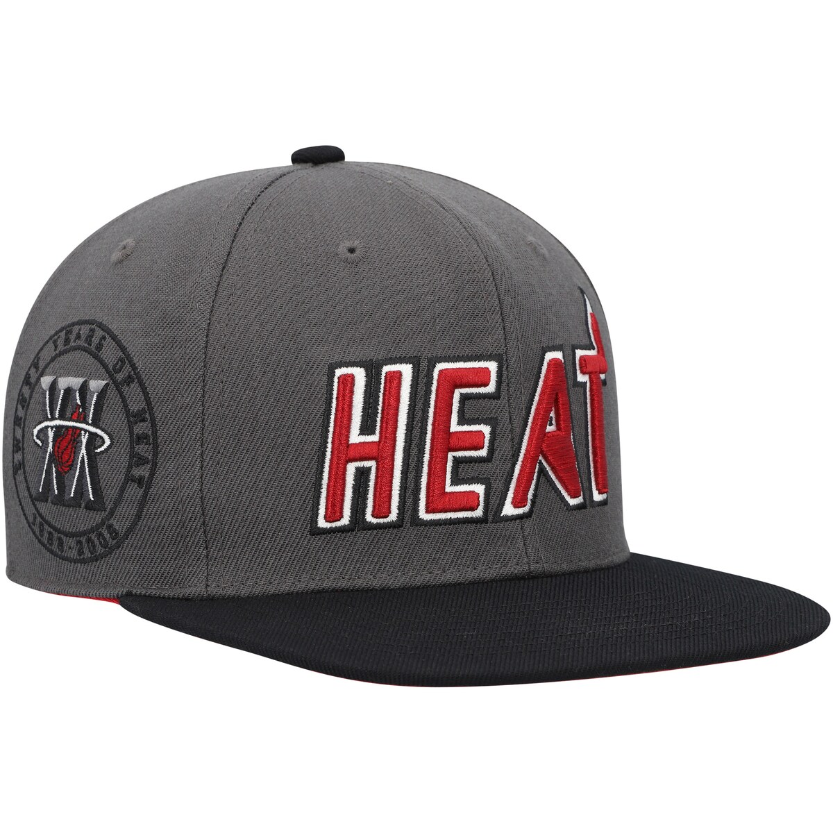 NBA ヒート キャップ・帽子 Mitchell & Ness（ミッチェル＆ネス） メンズ グレイ (NBA MNC HWC Born & Bred Fitted Hat)