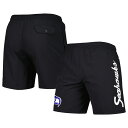 NFL シーホークス カジュアル ショーツ Mitchell & Ness（ミッチェル＆ネス） メンズ ブラック (22 NFL MENS TEAM ESSENTIALS NYLON SHORTS)