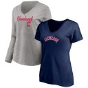 Upgrade your collection of Cleveland Indians gear with a couple of pieces from Fanatics Branded. This V-neck T-shirt combo set includes a short sleeve and long sleeve tee to give you options ahead of the next Cleveland Indians game. Each of them showcases spirited graphics across the chest that will have you as ready as ever for the opening pitch.Machine wash, tumble dry lowV-neckMaterial: 100% Cotton - Short Sleeve Shirt; 90% Cotton/10% Polyester - Long Sleeve ShirtSet includes short and long sleeve T-shirtsLong sleeveImportedOfficially licensedBrand: Fanatics BrandedScreen print graphics