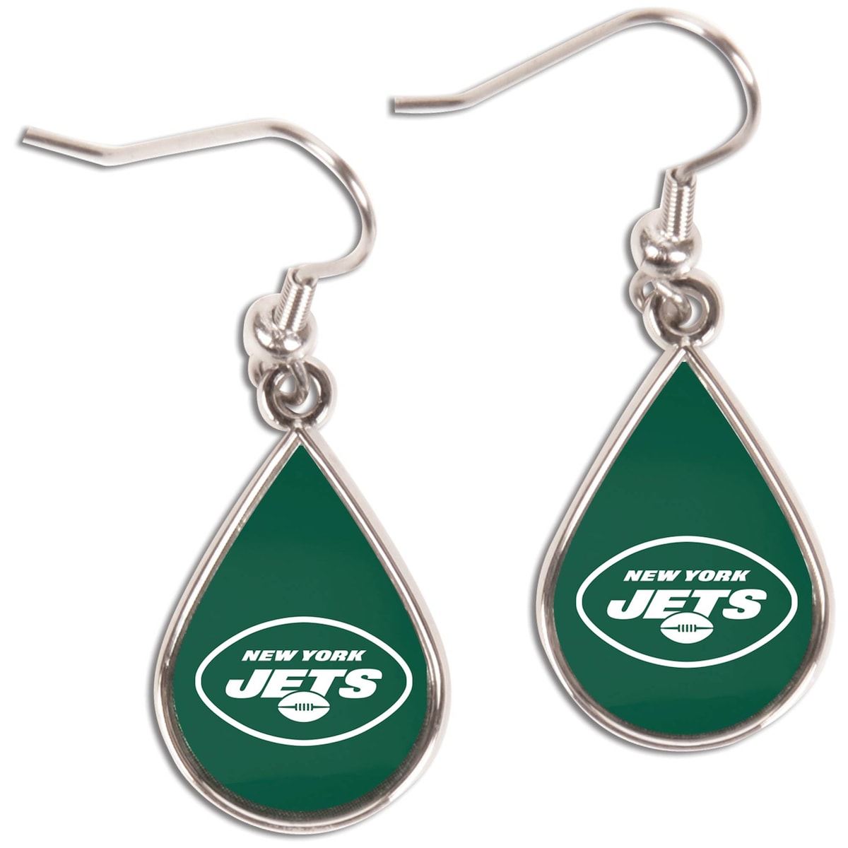 【公式グッズ】NFL ジェッツ ピアス・イヤリング ウィンクラフト レディース (Tear Drop shape Dangle Earring)