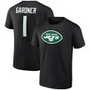 Let your tee tell everyone which New York Jets player you're most excited to see hit the field with this Sauce Gardner Icon Name and Number T-shirt from Fanatics Branded. It features the New York Jets logo printed across the chest and Sauce Gardner details with faux mesh numbers on the back. Cotton fabric provides a lightweight, comfortable feel that's ideal for all-day wear.Machine wash, tumble dry lowOfficially licensedCrew neckFaux mesh details on graphicsImportedMaterial: 100% CottonBrand: Fanatics BrandedScreen print graphicsCrew neckShort sleeve