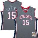 NBA ネッツ ビンス・カーター ユニフォーム Mitchell & Ness（ミッチェル＆ネス） メンズ グレイ (MNC Mens Swingman Jersey)