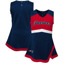 【公式グッズ】NFL ペイトリオッツ チアドレス Outerstuff(アウタースタッフ) ベビー ネイビー (23 Infant Cheer Captain Jumper Dress)