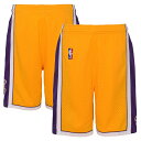 NBA レイカーズ カジュアル ショーツ Mitchell & Ness（ミッチェル＆ネス） キッズ ゴールド (NBA Youth MNC FA23 HWC Swingman Shorts)