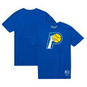 NBA ペイサーズ Tシャツ Mitchell Ness（ミッチェル＆ネス） ロイヤル (Unisex MNC Hardwood Classics MVP Throwback Logo SS Tee)