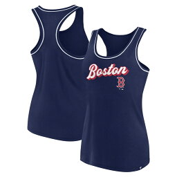 MLB レッドソックス タンクトップ Fanatics（ファナティクス） レディース ネイビー (Women's Fanatics Branded Logo Wordmark Tank)