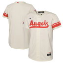 【公式グッズ】MLB エンゼルス レプリカ ユニフォーム Nike ナイキ ベビー クリーム (Infant Nike City Connect Team Je...