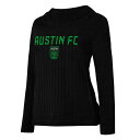 MLS オースティンFC 長袖 Tシャツ コンセプトスポーツ レディース ブラック (COL F23 Women's Linger LS Hooded Top)(4)