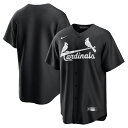 【公式グッズ】MLB カージナルス レプリカ ユニフォーム Nike ナイキ メンズ ブラック (Men's Nike Black & White Offici...