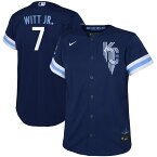 MLB ロイヤルズ ボビー・ウィット・Jr シティコネクト レプリカ ユニフォーム Nike ナイキ トドラー ネイビー (Toddler Nike City Connect Player Jersey - 2022)