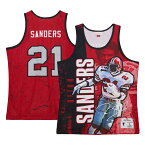 NFL ファルコンズ ディオン・サンダース タンクトップ Mitchell & Ness（ミッチェル＆ネス） メンズ レッド (Men's NFL N&N Player Burst Tank)