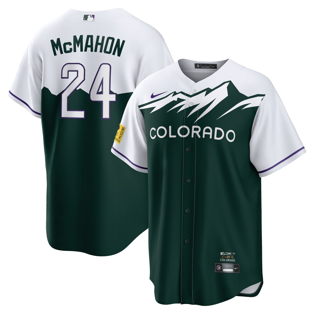 MLB ロッキーズ ライアン・マクマホン レプリカ ユニフォーム Nike ナイキ メンズ ホワイト (Men's Nike City Connect Replica Player Jersey - 2023 Patch Change)