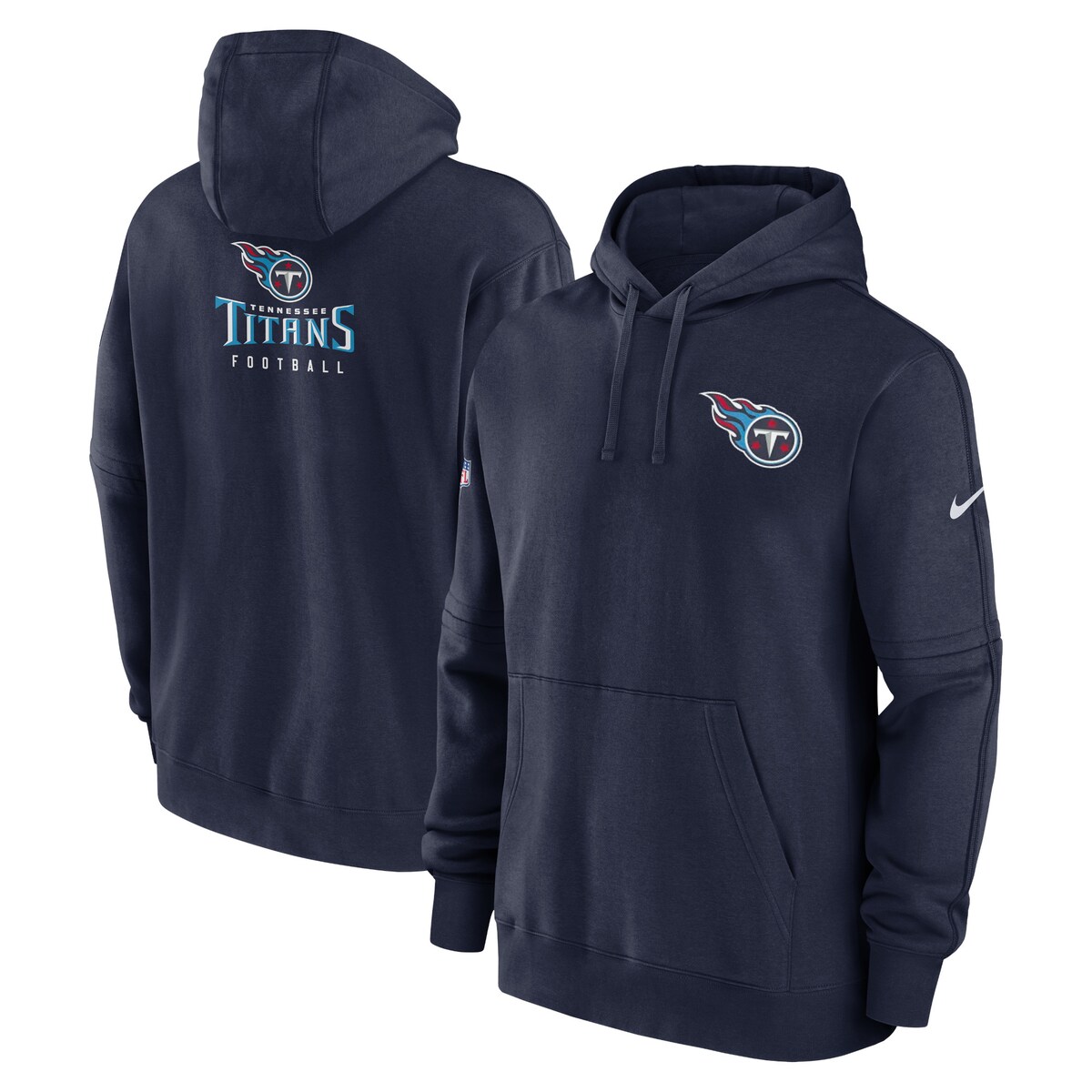 NFL タイタンズ プルオーバー パーカー Nike ナイキ メンズ ネイビー (23 NFL SIDELINE Men's NIKE Club Fleece Pullover Hood)