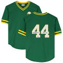 Add one of the greatest players in MLB history to your Oakland Athletics collection by picking up this Reggie Jackson autographed Mitchell & Ness Replica Batting Practice Jersey. It feature the former star right fielder's signature and a ''HOF 93'' inscription. The Athletics drafted Jackson second overall in the 1966 MLB Draft and he would go on to play the first nine years of his career with the team. In 1973, he won AL MVP after posting 32 home runs, 117 RBI and 99 total runs with a .531 slugging percentage, all of which led the MLB. He also helped lead the Athletics to a World Series three-repeat from 1972-1974, making them only the second team in MLB history to accomplish the feat. You can pay homage Jackson's phenomenal career by making this signed jersey part of your collection.Obtained under the auspices of the Major League Baseball Authentication Program and can be verified by its numbered hologram at MLB.comJersey size may varyBrand: Fanatics AuthenticSignature may varyOfficially licensedInscription reads ''HOF 93''Includes an individually numbered, tamper-evident hologram