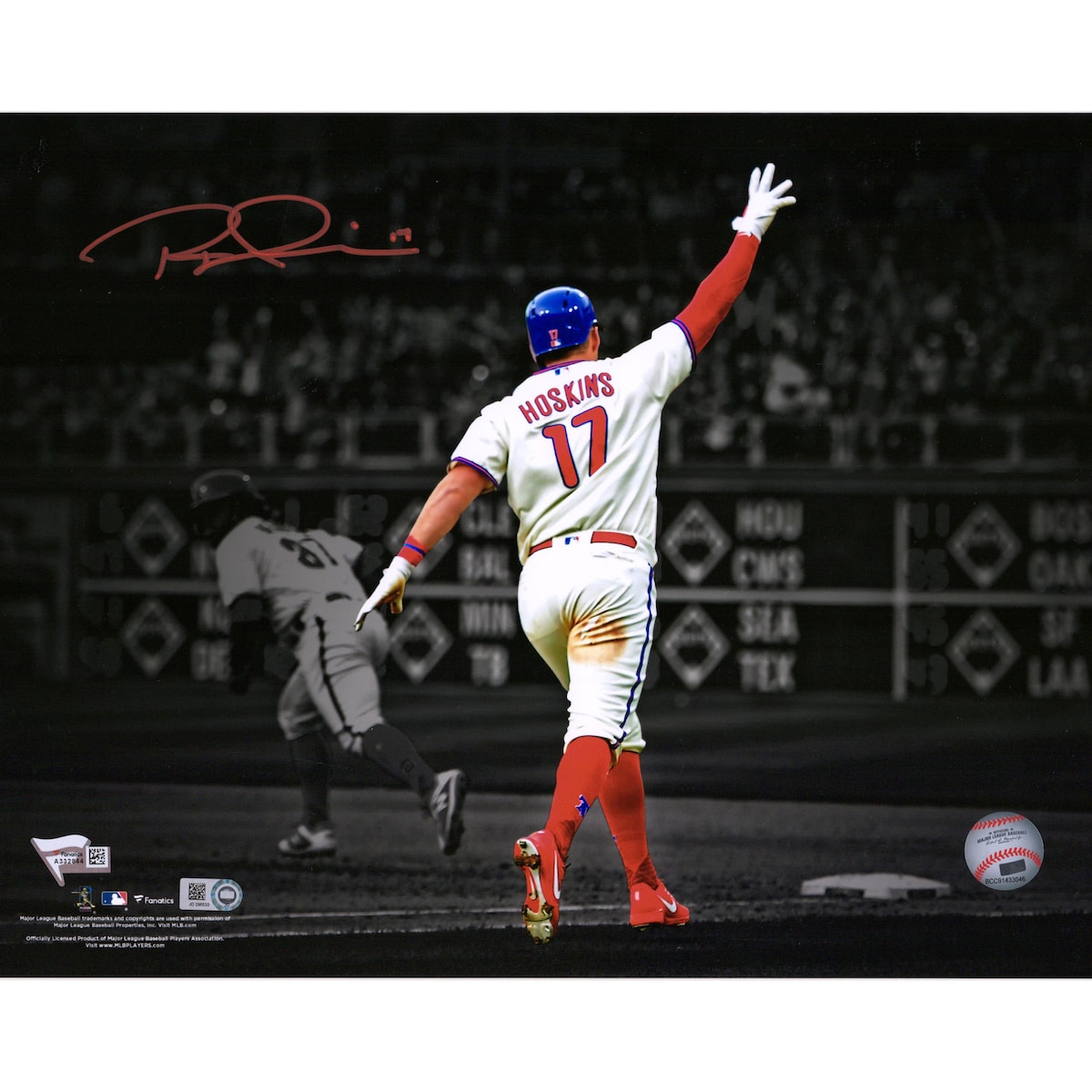 MLB フィリーズ リース・ホスキンス 直筆サイン フォト （11x14） Fanatics（ファナティクス） (11x14 Aut Spotlight Photo MLB)