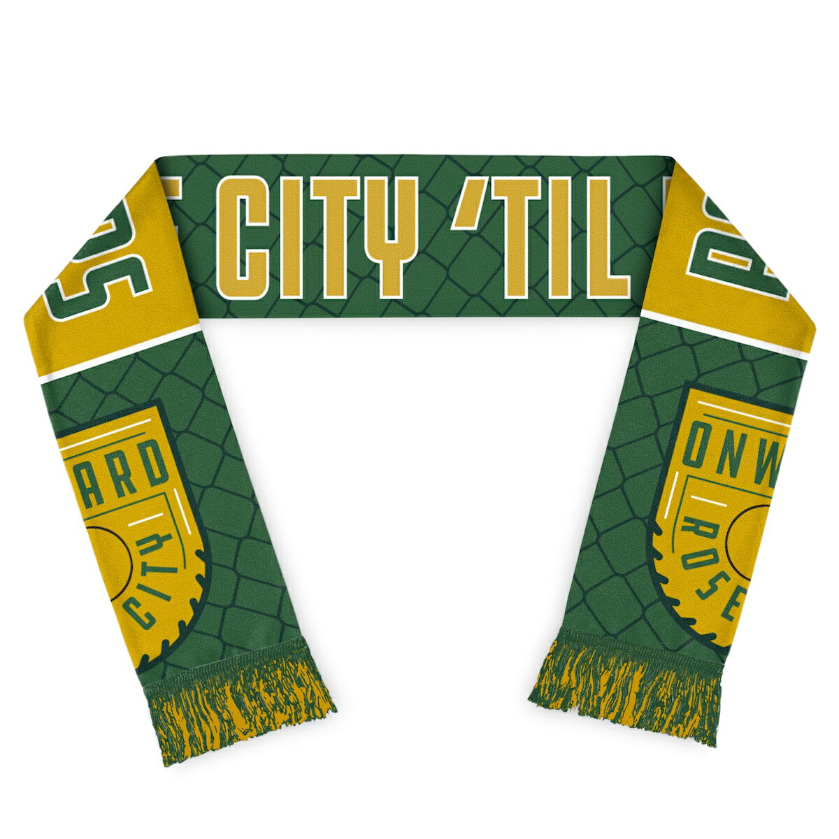 Enjoy added neck warmth and a boost of Portland Timbers spirit on cooler match days by grabbing this two-pack scarf set from Fanatics Branded. The fringed ends on both of these complementary scarves give any club-inspired ensemble the perfect finishing touches.Officially licensedMaterial: 100% AcrylicWoven graphicsImportedBrand: Fanatics BrandedMeasures approx. 68'' x 7.25'' (includes fringe)Hand wash, line dry