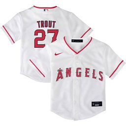 MLB エンゼルス マイク・トラウト レプリカ ユニフォーム Nike ナイキ トドラー ホワイト (Toddler MLB Nike Offical Player Jersey)