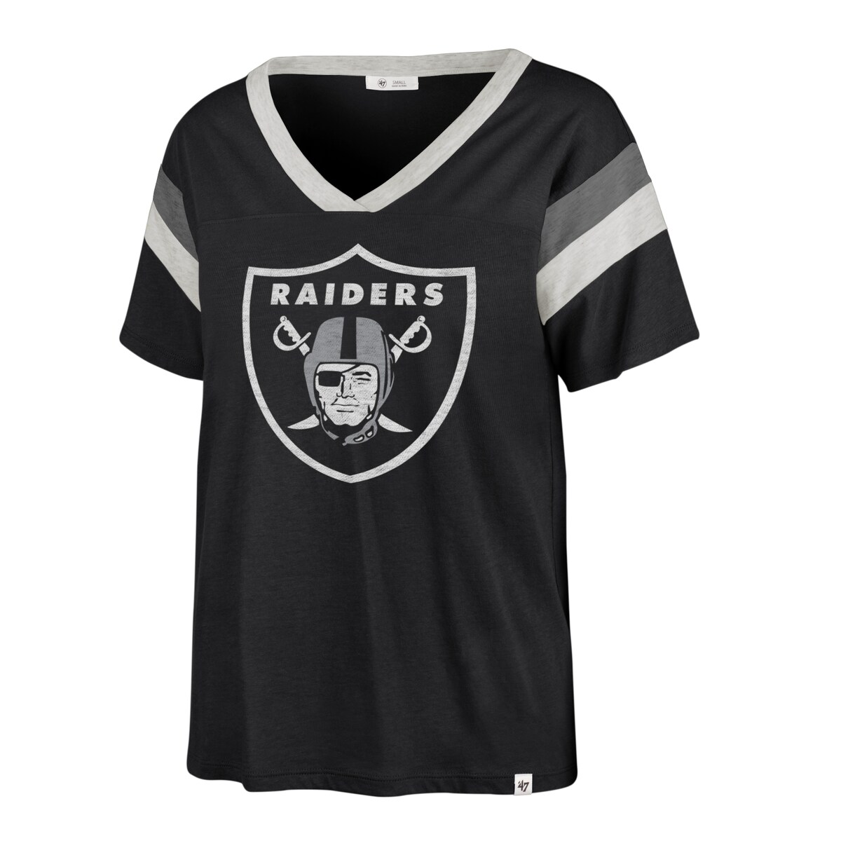 NFL C_[X TVc '47 fB[X ubN (22 Women's Phoenix V-neck Sleeve Stripe Tee)