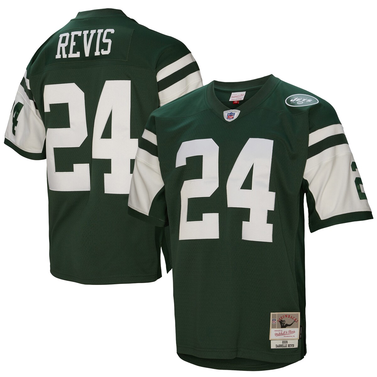 【公式グッズ】NFL ジェッツ ダレル・リービス レプリカ ユニフォーム Mitchell & Ness（ミッチェル＆ネス） メンズ グリーン (Men's MNC Legacy Replica Jersey)