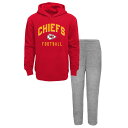 NFL チーフス キッズウェアセット Outerstuff（アウタースタッフ） トドラー レッド (23 Toddler Play by Play POH and Fleece Pant Set)