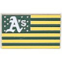 MLB アスレチックス ピンバッジ ウィンクラフト (IVRCV19 Wincraft Patriotic Flag Pin)