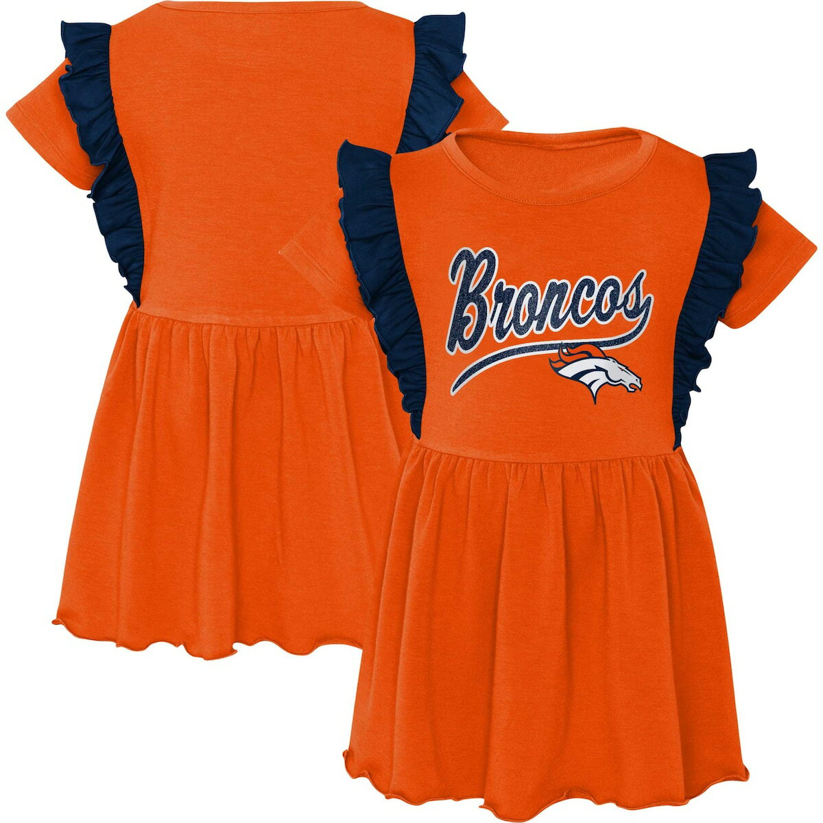 NFL ブロンコス ワンピース Outerstuff（アウタースタッフ） トドラー オレンジ (23 Juvenile Too Cute SS Dress)