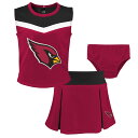【公式グッズ】NFL カーディナルス チアドレス Outerstuff(アウタースタッフ) トドラー カージナルレッド (23 Toddler Spirit Cheer 3 Piece Cheerleader Set)(4)