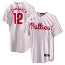 【公式グッズ】MLB フィリーズ カイル・シュワーバー ユニフォーム Nike ナイキ メンズ ホワイト (Men's MLB Nike Official Re...