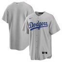 【公式グッズ】MLB ドジャース レプリカ ユニフォーム Nike ナイキ メンズ グレイ (Men's Nike Replica Team Jersey)