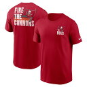 Illustrate your team spirit in a timeless design with this Blitz Essential T-shirt by Nike. It features distinct Tampa Bay Buccaneers graphics on the front and back that show you're no casual fan. A relaxed construction and soft fabric offer the perfect casual feel.Material: 100% CottonSIZING TIP: For a looser fit, we recommend sizing upScreen print graphicsShort sleeveMachine wash, tumble dry lowImportedBrand: NikeOfficially licensedCrew neck