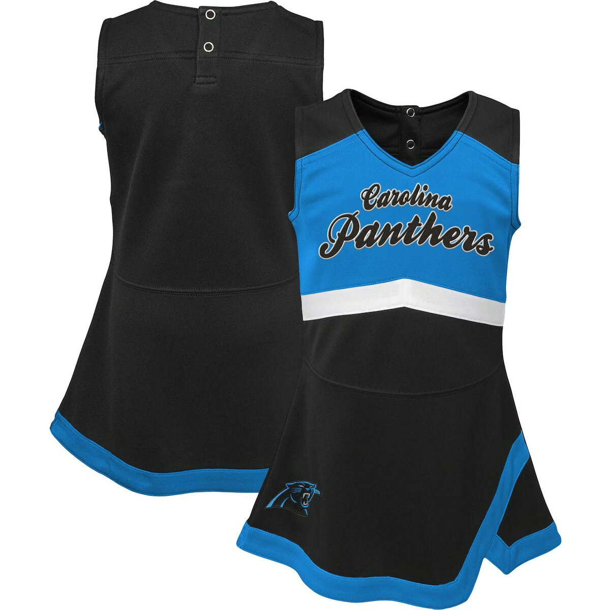 NFL パンサーズ チアドレス Outerstuff（アウタースタッフ） ベビー ブラック (23 Infant Cheer Captain Jumper Dress)