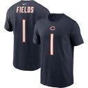 【公式グッズ】NFL ベアーズ ジャスティン・フィールズ Tシャツ Nike ナイキ キッズ ネイビー (Youth 8-20 Nike Local Player SST)(4)